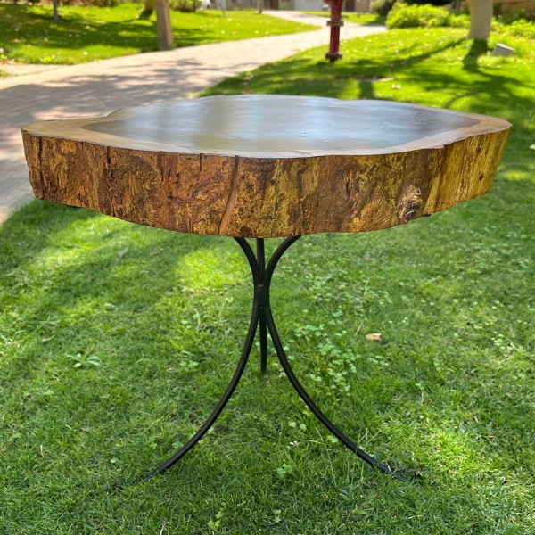 Brown Side Table from Sarsoaa Wood