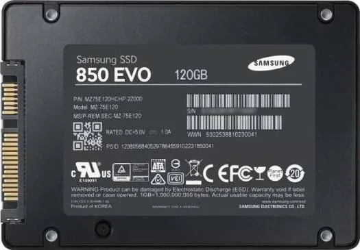 Samsung 120GB 850 EVO 2.5-Inch SATA III Internal SSD | MZ-75E120B