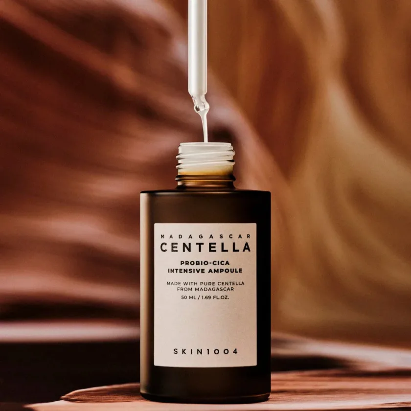 سكين 1004 مدغشقر سنتيلا بروبيو سيكا أمبول 95 مل | SKIN1004  Madagascar Centella Probio Cica Intensive Ampoule 95 ml