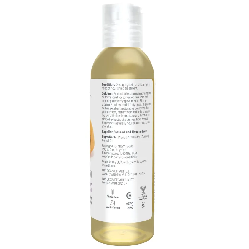 زيت ناو نواة المشمش 118مل | NOW Foods Apricot Kernel Oil