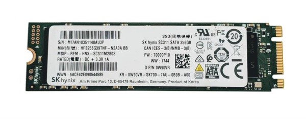 Hynix 256GB SATA 6Gbps Internal Solid State Drive (SSD) M.2