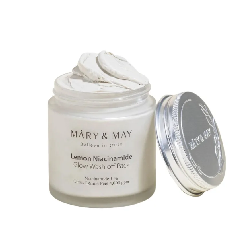 ماري آند ماي ليمون نياسيناميد جلو واش أوف باك 125جرام | Mary & May Lemon Niacinamide Glow Wash Off Pack 125gm