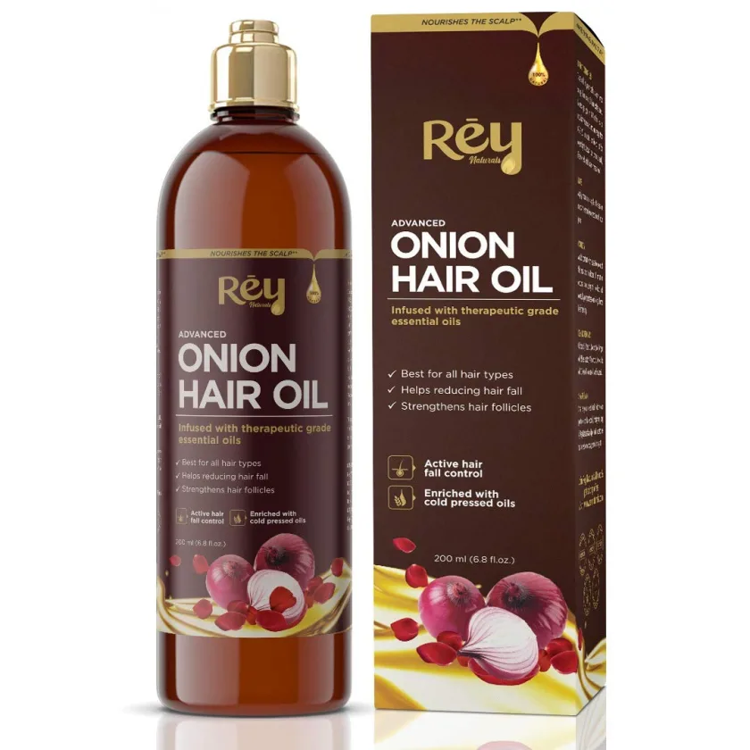 ري ناتشورالز أونيون هير أويل 200مل | Rey Naturals Onion Hair Oil 200ml