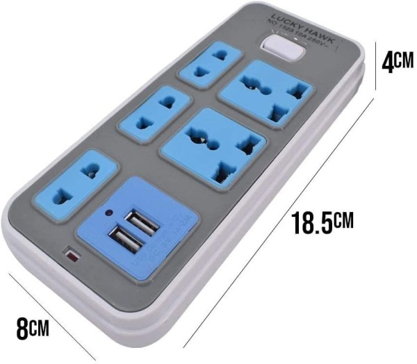 مشترك 5 مخرج يدعم USB