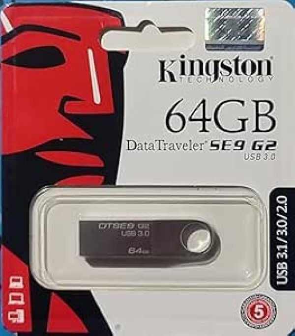 Kingston 64GB Metal Kingston 64GB DataTraveler SE9 G2 3.0 Flash Drive
