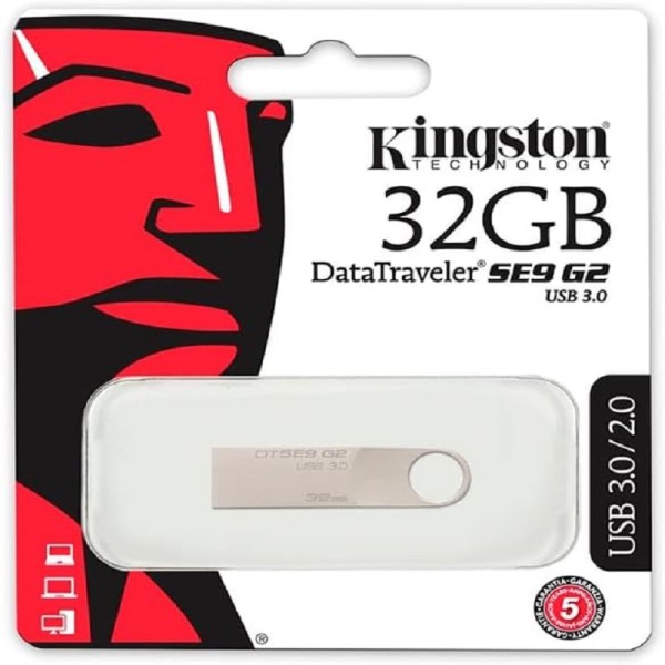 Kingston 32GB Metal Kingston 32GB DataTraveler SE9 G2 3.0 Flash Drive