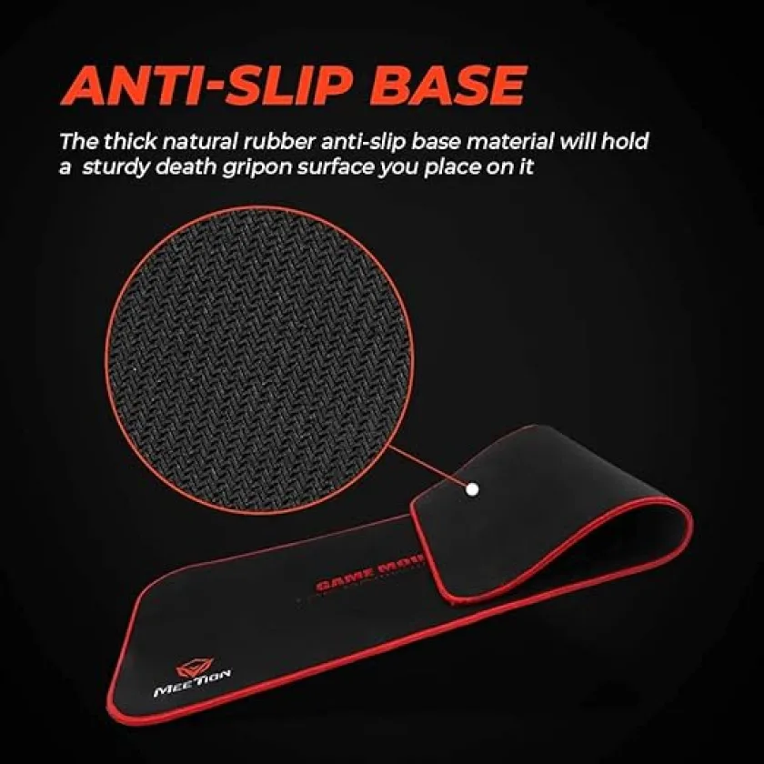 Meetion P100 - Large Extended Gamer Desk Gaming Mouse Pad Mat for Computer PC/Laptop (79x34.5cm) - Black