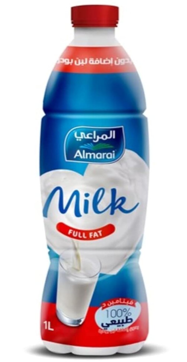 حليب مراعي لتر ونص كامل الدسم