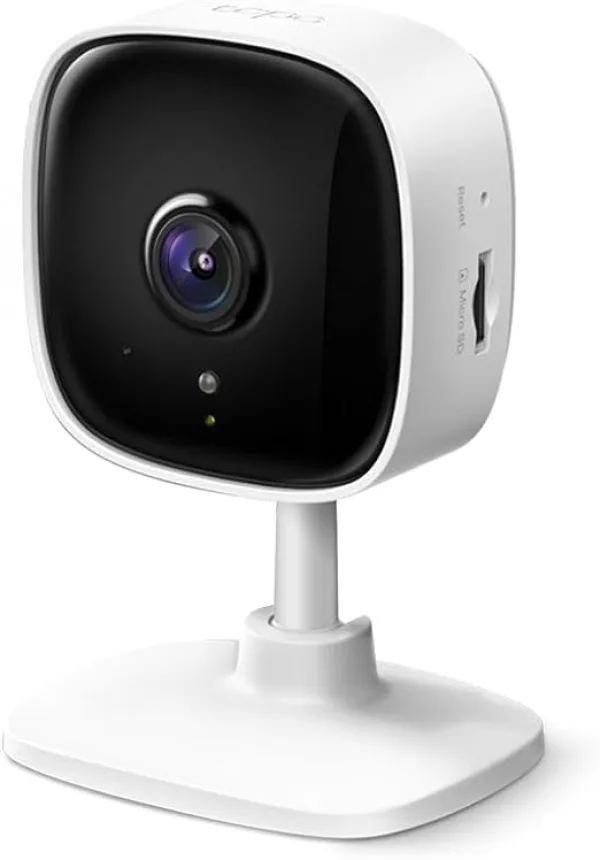 Tp-link tapo c100 indoor home security wi-fi camera with night vision, 1080p high definition - white