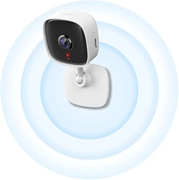 Tp-link tapo c100 indoor home security wi-fi camera with night vision, 1080p high definition - white