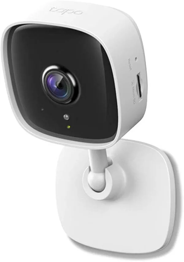 Tp-link tapo c100 indoor home security wi-fi camera with night vision, 1080p high definition - white