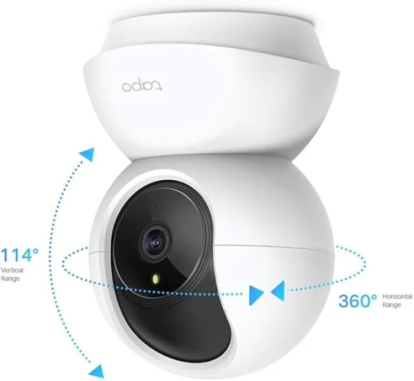 Tapo c200 360-degree smart wi-fi pan and tilt camera, 1080 p - white