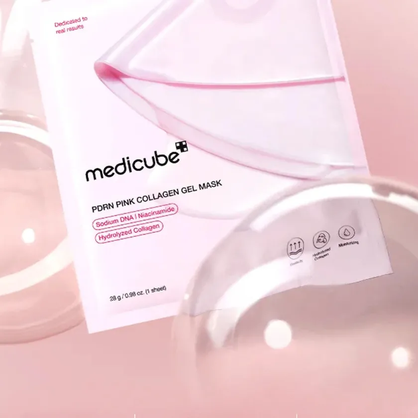 ميديكوب بي دي آر إن قناع الجل الوردي بالكولاجين | MEDICUBE PDRN Pink Collagen Gel Mask