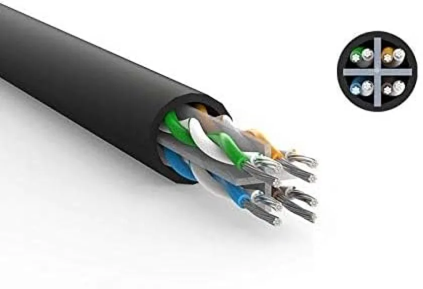 UGREEN Cat 6 U/UTP Lan Flat Cable 3m (Black)