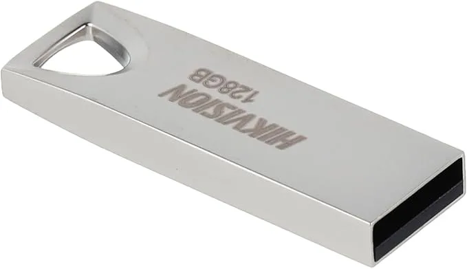 Hikvision M200 Flash Drive 128GB USB2.0, Flash Storage Memory Stick, with Metal Case for Data Storage and Backup, Speed up to 30-80mb/s