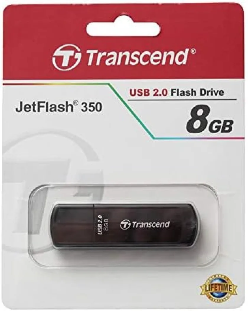 Transcend 8GB JetFlash 350 USB 2.0 USB Stick TS8GJF350