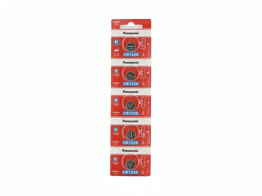 Panasonic CR1220 35mAh 3V Lithium (LiMnO2) Coin Cell Battery - 1 Piece Tear Strip, Sold Individually