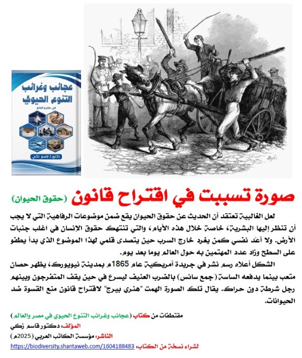 كتاب: عجائب وغرائب التنوع الحيوي في مصر والعالم                   (نسخة إليكترونية للقراءة عبر الانترنت فقط)