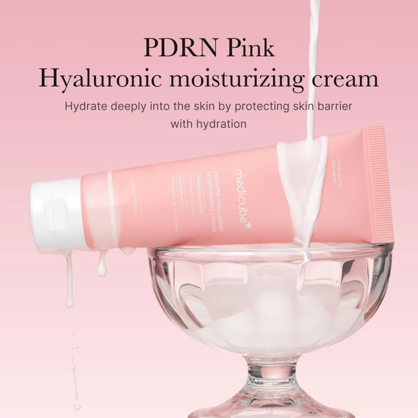 ميديكوب بي دي آر أن بينك هيالورونيك مويسشارايزنج كريم 50مل | Medicube PDRN Pink Hyaluronic Moisturizing Cream 50ml