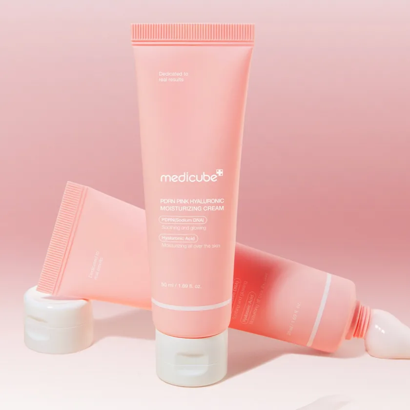 ميديكوب بي دي آر أن بينك هيالورونيك مويسشارايزنج كريم 50مل | Medicube PDRN Pink Hyaluronic Moisturizing Cream 50ml
