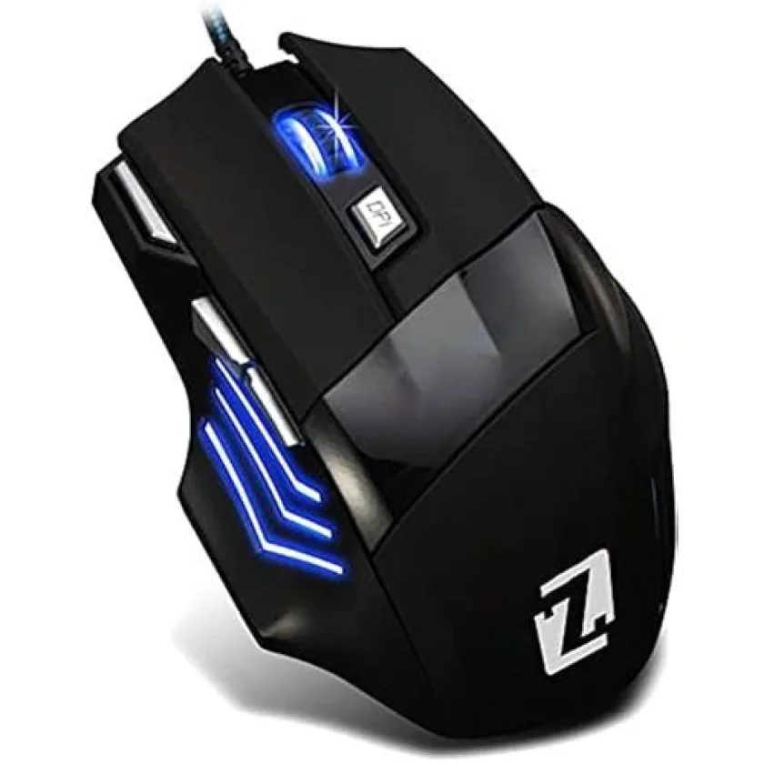 ZERO Zero Zr-1800 USB سلكي لاب توب وكمبيوتر شخصي للألعاب - أسود