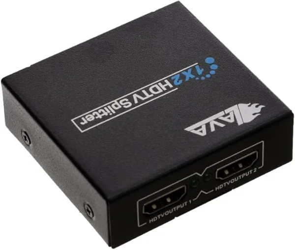 Hdmi Splitter, Edencomer 4K Hdmi Video Splitter,1 In 2 Out Hdmi Splitter - Black