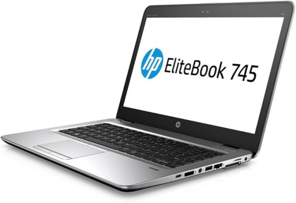 HP Elitebook 745 G3 14-Inch Laptop, AMD A10-8700B 1.8GHz 8GB RAM, 256GB SSD, WiFi, Bluetooth, Windows 10 Pro Webcam