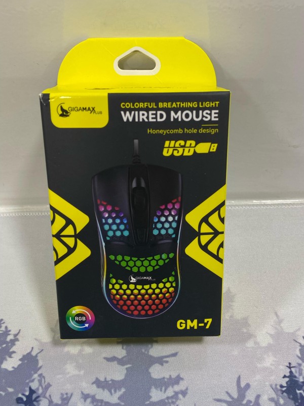 Mouse GIGAMAX plus Wired GM-7 (Colorful breathing light)