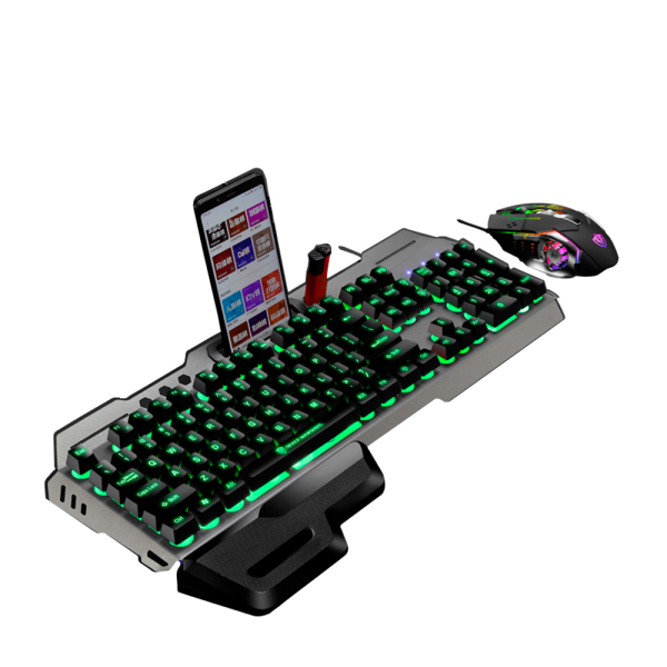 SPACE WARSHIP - GK70 - Ergonomic Gaming Keyboard with RGB Lighting - Black