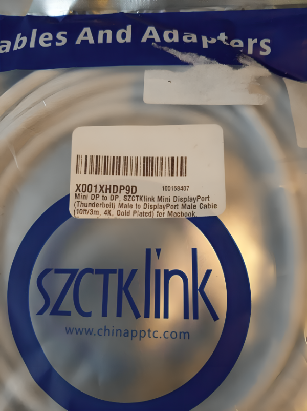 Mini Dp To Dp SZCTKlink Mini Display Port Thunderbolt Male To Display Port Male