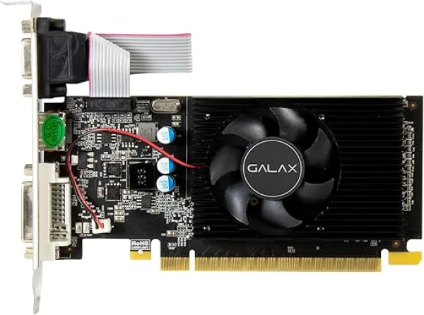 كارت رسومات جيفورس جي تي 730 بذاكرة DDR3 4 جيجابايت 128 بت تصميم بسيط مع وصلة HDMIDVIVGA - 73GQF8HX00HD، gddr3، pci_e_x16
