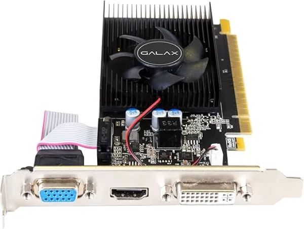 كارت رسومات جيفورس جي تي 730 بذاكرة DDR3 4 جيجابايت 128 بت تصميم بسيط مع وصلة HDMIDVIVGA - 73GQF8HX00HD، gddr3، pci_e_x16