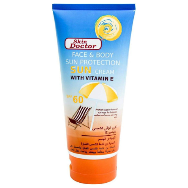 سكين دكتور كريم للوجه والجسم للحماية من الشمس بمعامل حماية SPF 60 – 150 جرام  | Skin Doctor Face & Body Sun Protection Cream SPF60 – 150g