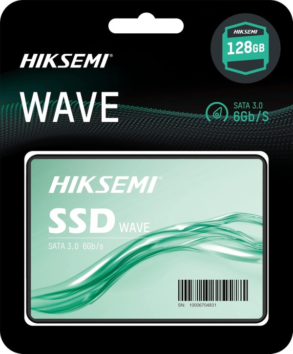 Hikvision HIKSEMI WAVE(S) 128GB, 3D NAND 2.5-inch SATA SSD, Internal Solid State Drive, Up to 460MB/s read speed, 370MB/s write speed