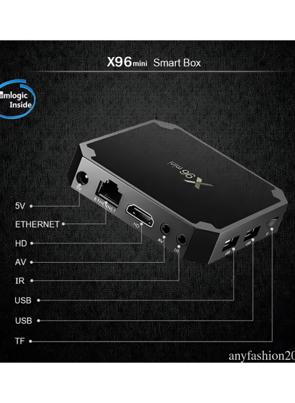 X96 MINI 2GB RAM 16GB ROM TV Box Amlogic S905W IPTV Set top box 4K HD Smart Media Player 54512 Black