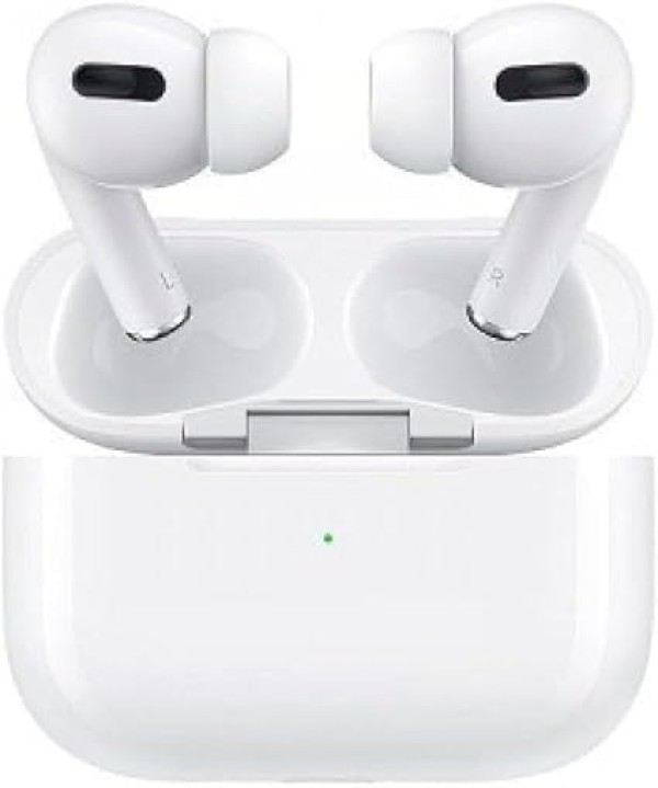 سماعات airpods2 pro plus بلوتوث مع حافظة شحن لاسلكية بخاصية الغاء الضوضاء النشطة (ابيض، لاسلكية حقيقية)