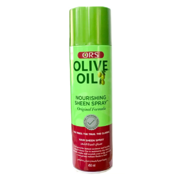 ORS اسبري زيت الزيتون لمعالجة الشعر 450 مل  ORS Olive Oil Nourishing Sheen Hair Spray  450 ml
