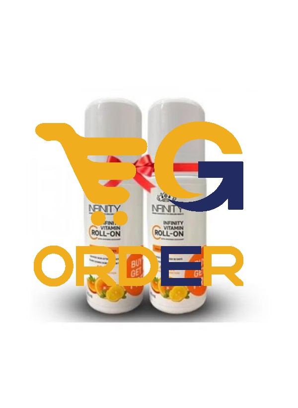 مزيل عرق رول بفيتامين سي مع تبييض إضافي من انفينيتي   80 مل 1+1 مجانا  - Infinity Vitamin C Roll-On Deodorant with Extra Whitening, 80ml 1+1