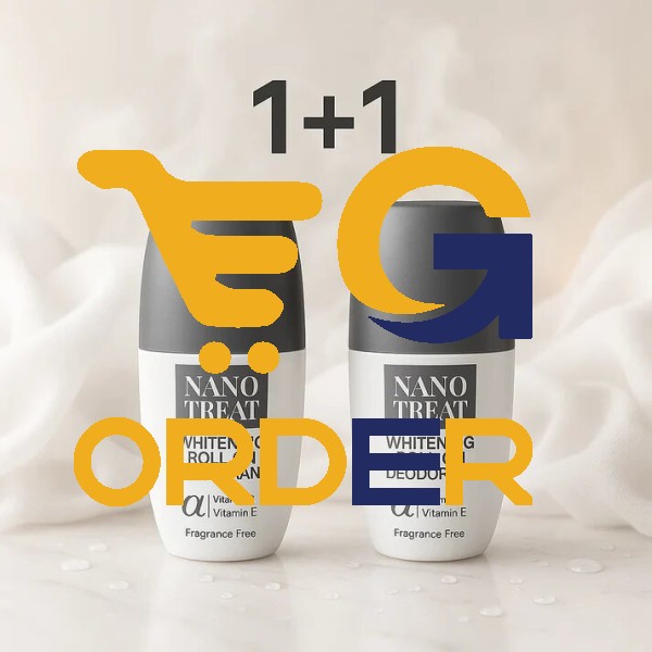 عرض رول أون (1+1 هدية) بدون رائحة   Whitening Deodorant Roll On Free Fregrance