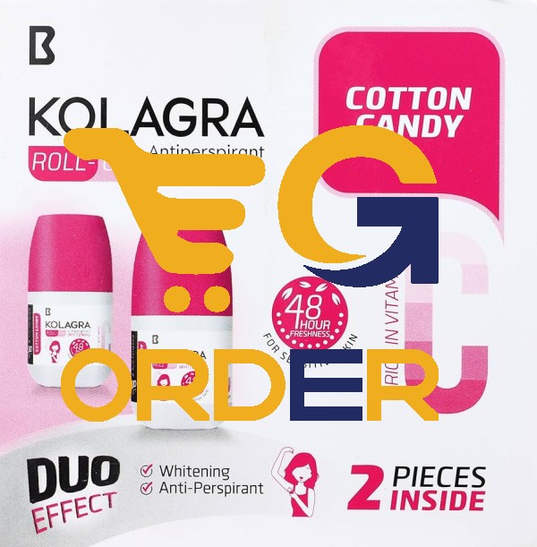 كولاجرا رول أون مضاد للتعرق ومزيل لرائحة العرق 1+1 60 مل - Colagra Roll-On Antiperspirant and Deodorant 1+1 60ml