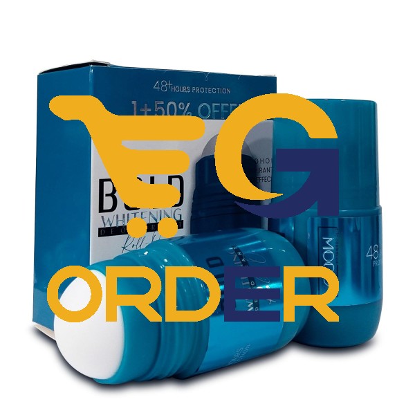 مزيل عرق رول اون مود بولد لتفتيح البشرة  50 مل  قطعتين - Mood Bold Skin Lightening Roll-On Deodorant 50ml 2 pieces