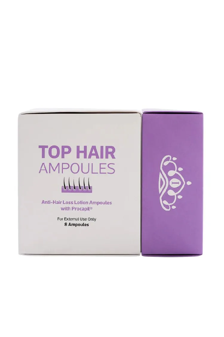 توب هير أمبولات  8 أمبولات 10 مل  Top Hair Treatment Ampoules  8 Ampoules 10ml