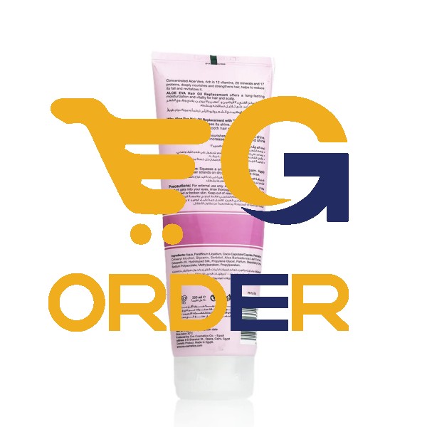 بديل الزيت المقوي للشعر ألو إيفا - الصبار وبروتينات الحرير Aloe Eva Strengthening Hair Oil Replacement – Aloe Vera &Silk Proteins