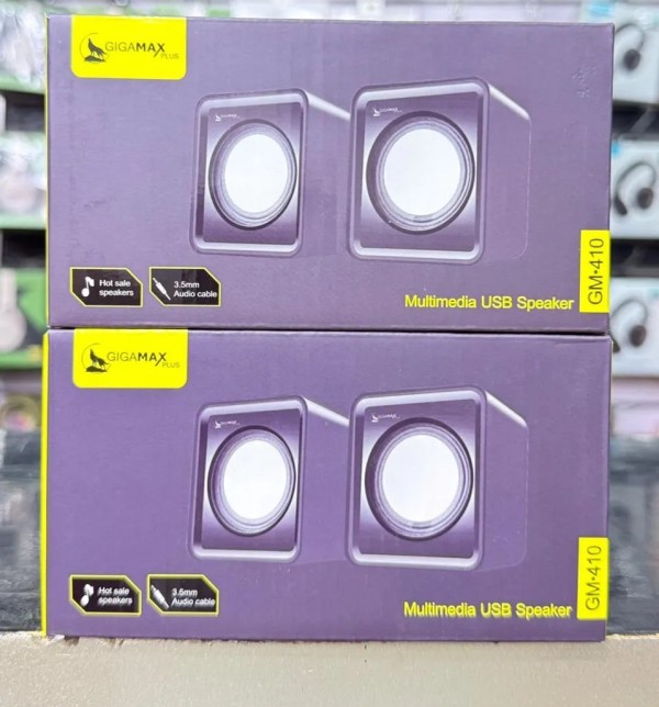 سماعات كمبيوتر GIGA MAX GM-410 من جيجاماكس قطعتين
