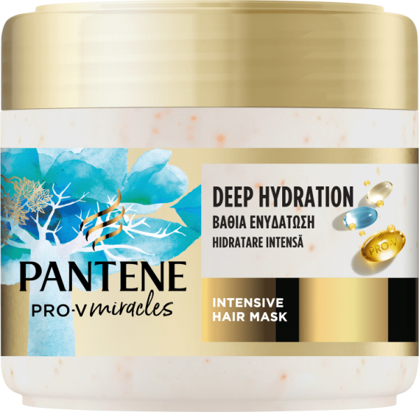 قناع الشعر المرطب من بانتين Pro-V Miracles Hydration (قناع شعر مكثف) 300 ملPantene Hydrating hair mask Pro-V Miracles Hydration (Intensive Hair Mask) 300 ml