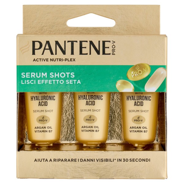 بانتين برو-في سمووث سيلك إيفكت أكتيف نوتري-بلكس سيروم شوتس.  Pantene Pro-V Smooth Silk Effect Active Nutri-Plex Serum Shots.