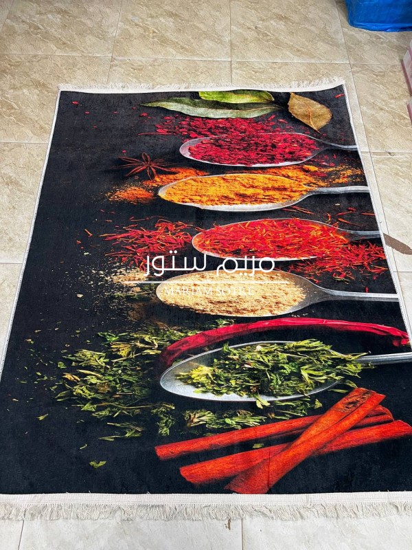 حافظه مطبخ رسومات 3D قمرررر 🍇🥭🍓 مقاس 160 في220