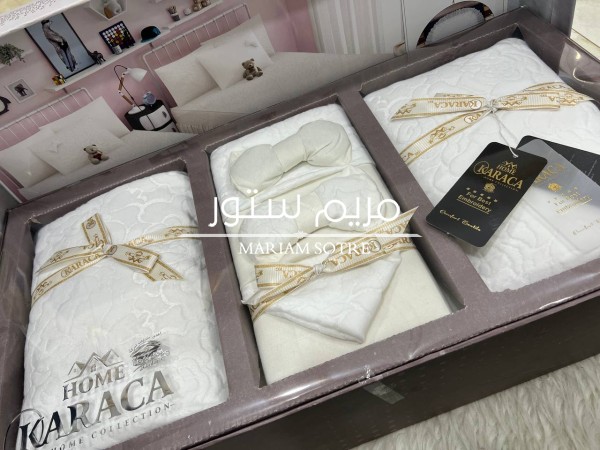 موديل KARACA ❤️ اخت كندا 😁 اطفال  طقم 4 قطعه 🔥🔥 💥2دفايه جاكار استيك كرانيش  💥2 خداديه