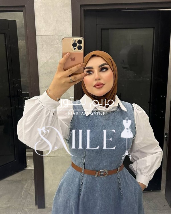 Smile New Collection Winter 👑    دريس  جينز  قمر اوووي ب الشيميز كمان عملي مووووت 😊  المقاس ون سايز ل 85  الماتريال جينز رباعي