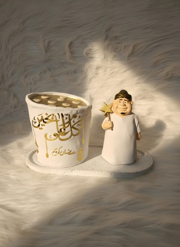 ديكور رمضان فنانيس مع عربية قطايف